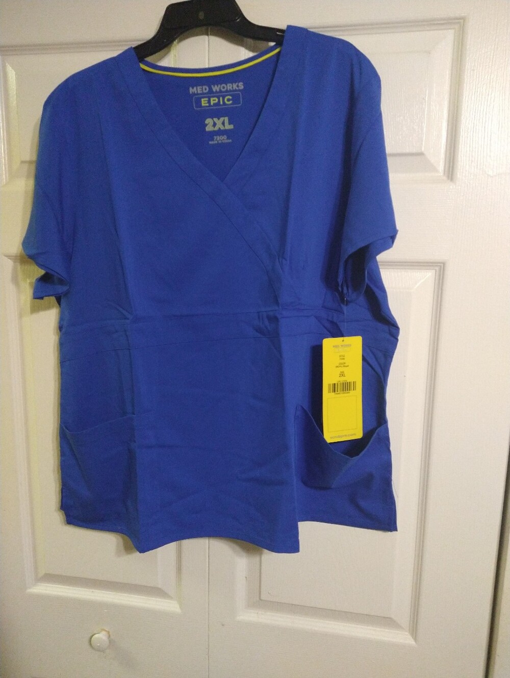 Scrub Set Royal Blue with Side Tie